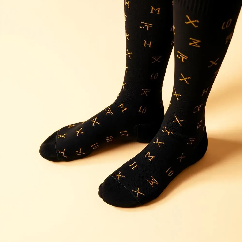 Math Symbol Socks