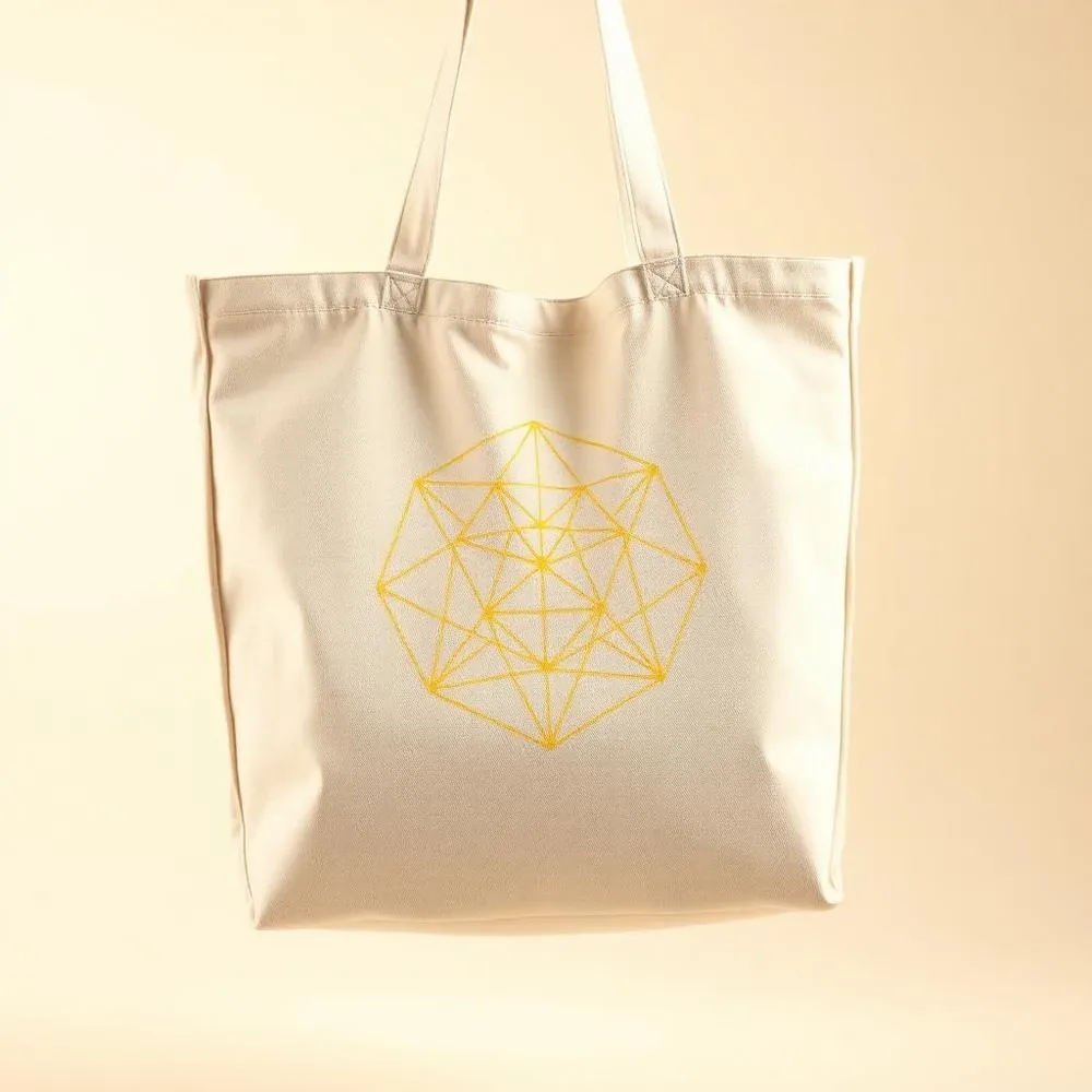Geometry Canvas Tote